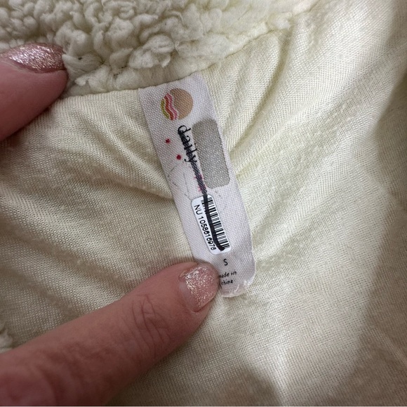 FINAL Last DAY Anthropologie Daily Practice Cream Long Sleeve Sherpa Jacket s - Picture 13 of 14